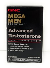 GNC Mega Men Advanced Testosterone Test Booster 60 Caps – EXP 2027