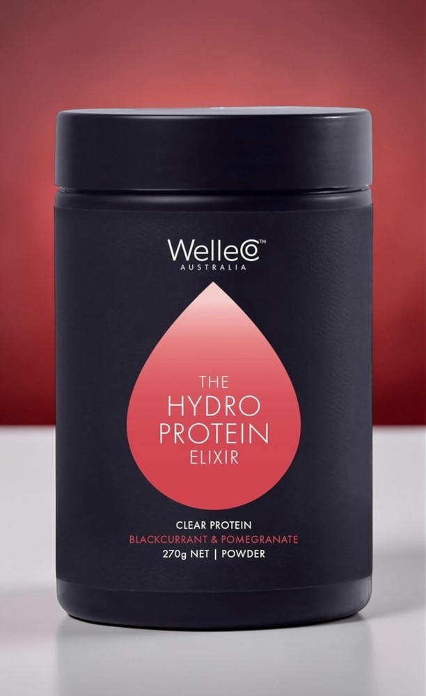 WelleCo Hydro Protein Elixir Blackcurrant Pomegranate 9.5oz Sealed 05/27