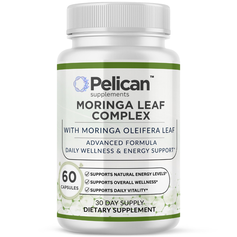 Pelican Moringa Leaf Complex – Energy & Wellness Support – 60 Capsules