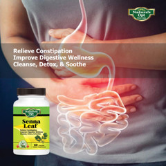 Senna Leaf, Help Increase Muscles in Intestines, Help Promote Bowel Movements