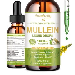 Mullein drops for Lung, Mullein Leaf Extract, Super Concentrated Tincture