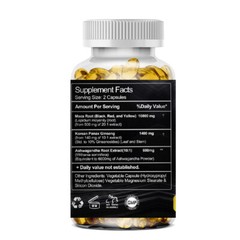 Orgainc Maca Root Extract Capsules Energy Booster For Men’ Physical Performance