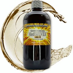 MediSILVER® AMBER Immunity Booster Traditional Colloidal Silver AgNP: 500 mL