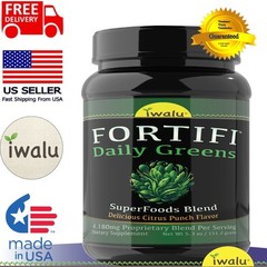 MRE – Organic Greens Superfoods – Easy Total Nutrition Drink Mix – iwalu FORTIFI