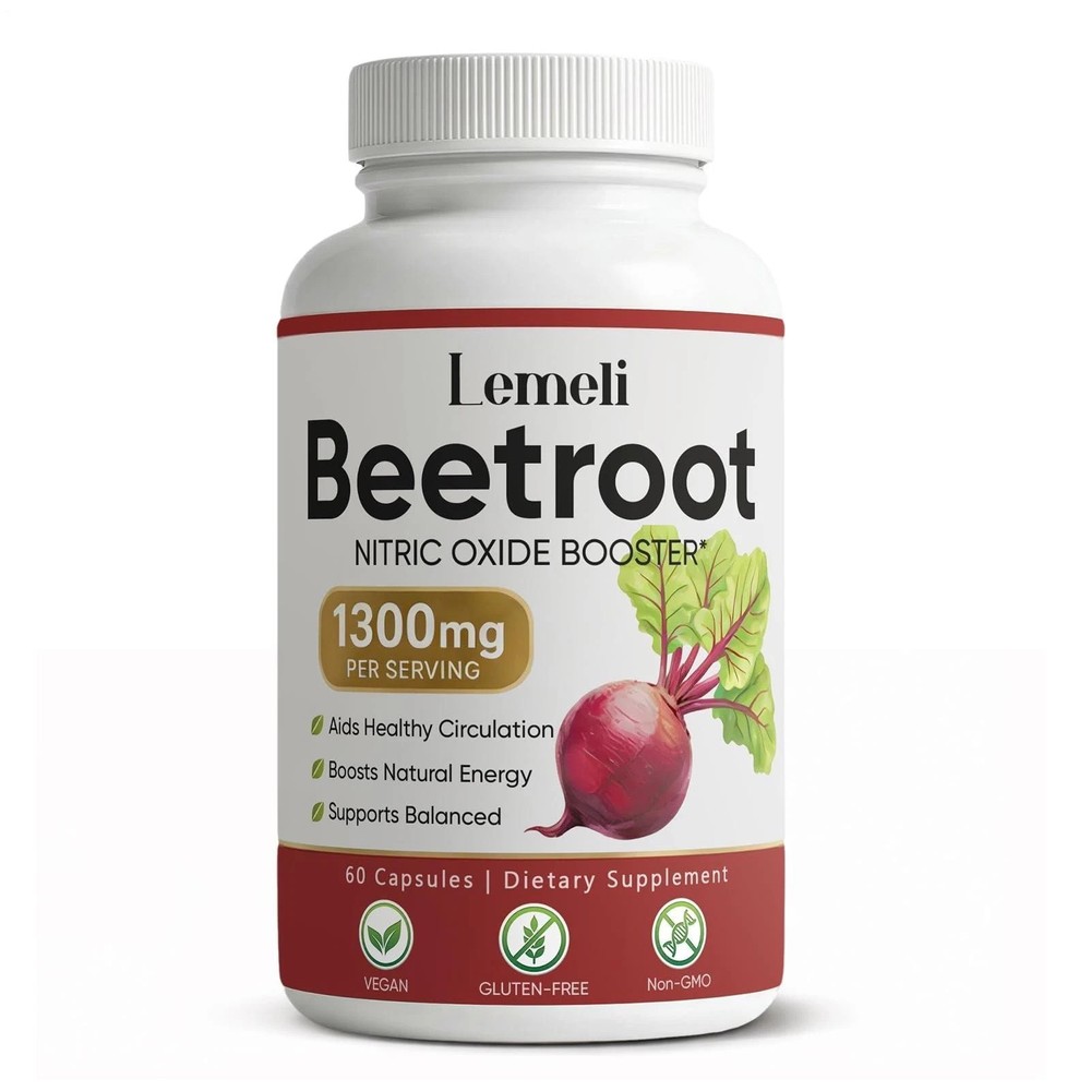 Lemeli Beet Root Supplement 60 Capsules, Lemeli Beetroot – 1300mg