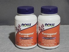 Lot. of 2 – NOW FOODS Pycnogenol 30 mg 150 Veg Capsules – Exp: Date 05/2028