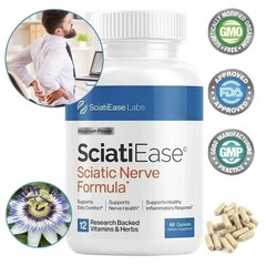 2X SciatiEase Labs Sciati Ease Sciatic Nerve Formula 120 Capsules -Free shipping