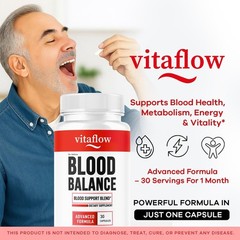 VitaFlow Circulation Blood Flow Support Supplement Capsules 1 Pack 60Ct