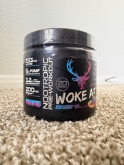 Bucked Up Woke AF Pre-Workout Powder Miami Flavor 20 Servings 8.7oz