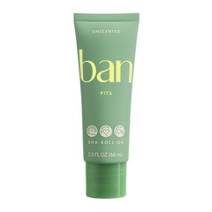Ban Invisible Roll-On Aluminum-Free AHA Deodorant for Women and Men,…