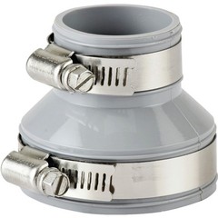 ProSource DTC-215 Drain Trap Connector, 2 in, Common Drain Traps to Plastic, Ste