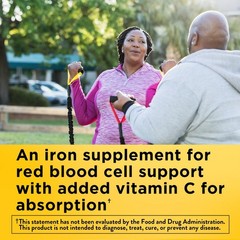 Nature Made Iron Supplement 18mg Per Serving – Raspberry Flavored – 60ct
