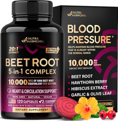 Beet Root Capsules – Healthy Blood Pressure Support Supplement** for Heart & Cir