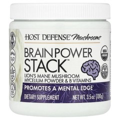 2 X Host Defense, Mushrooms�, Brain Power Stack�, 3.5 oz (100 g)