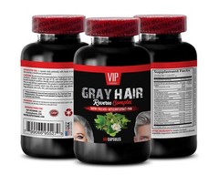Zinc Enriched Hair Health: GRAY HAIR REVERSE Complex – Combat Premature Graying