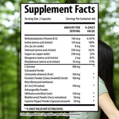 Thyroid Health Supplement 30/60/120 Capsules (NON-GMO) – Energy & Weight Loss