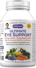 Comprehensive Eye Health Formula – 30 Dairy-Free Softgels with Lutein & Bilberry