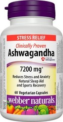 Webber Naturals Ashwagandha 7200 mg – 60 Capsules