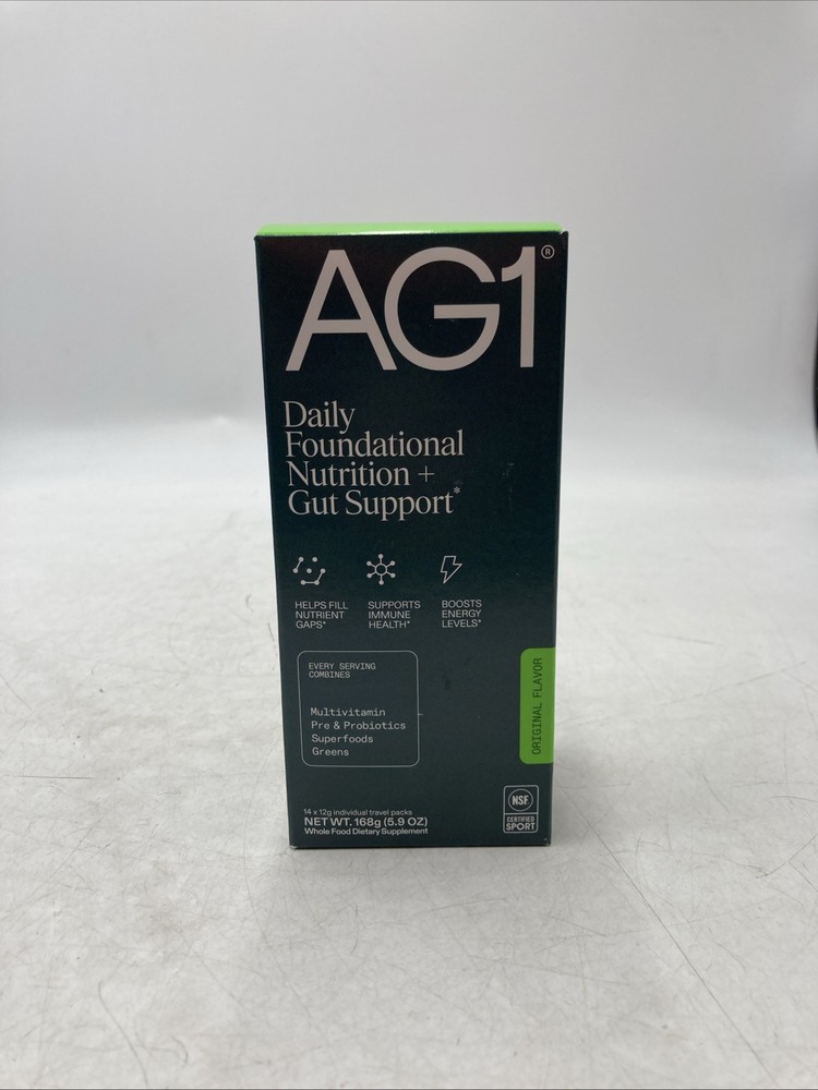 AG1 Foundational Nutrition – 75 Vitamins & Minerals – EXP 01/27