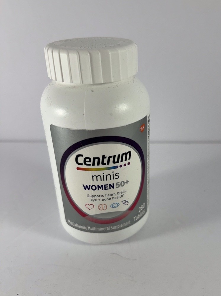 Centrum Minis Silver Women’s 50+ Multivitamin/Multimineral – 280 Ct – Exp 07/26
