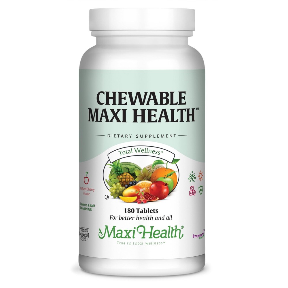 Maxi Health Chewable Multivitamin for Kids, Teens and Adults – Cherry Chewable