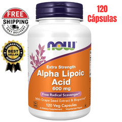 Ácido alfa lipoico 600 mg Apoya el metabolismo de la glucosa y la salud nerviosa