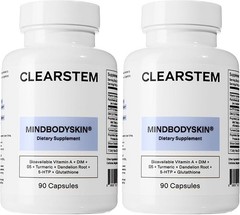 Clearstem MindBodySkin 2x + GentleClean Cleanser Bundle Acne Skincare Set