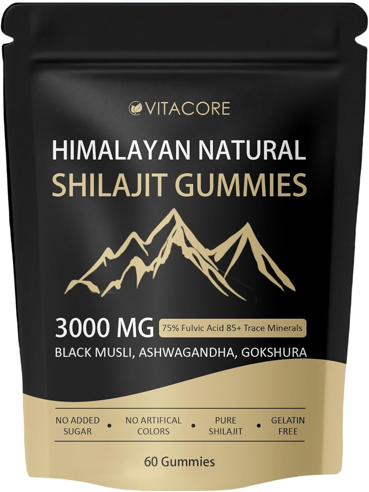 Vitacore Himalayan Shilajit Gummies for 60 Count (Pack of 1)