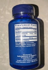 Mega Benfotiamine 250 mg 120 Capsules, Supplement Life Extension B1, New, Sealed