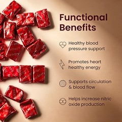 HumanN Super Beets Heart Chews – Pomegranate for Nitric Oxide & Blood Pressure