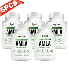 5x Alevia Organic Amla Capsules 1000mg Indian Gooseberry Antioxidant Supplement