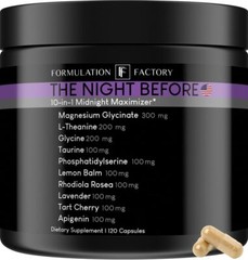 The Night Before 10 in 1 Sleep & Stress Support 2-Month Supply Relaxation & R