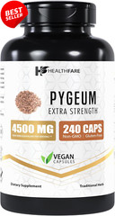 HealthFare Pygeum 4500mg 240 Vegan Caps Africanum Bark Non-GMO Gluten Free – US
