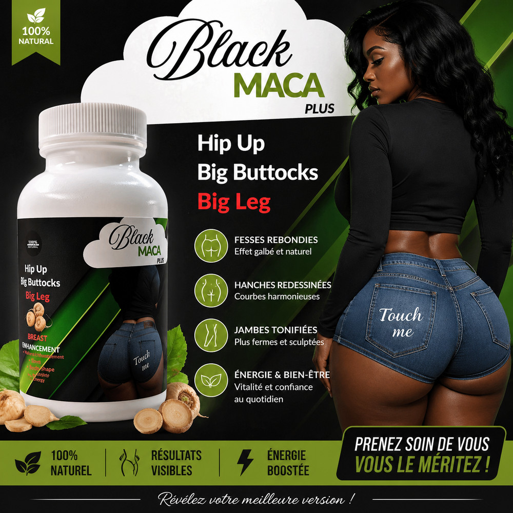 Black Maca Plus Maximum Butt & Hips Pills – Aguaje + Maca