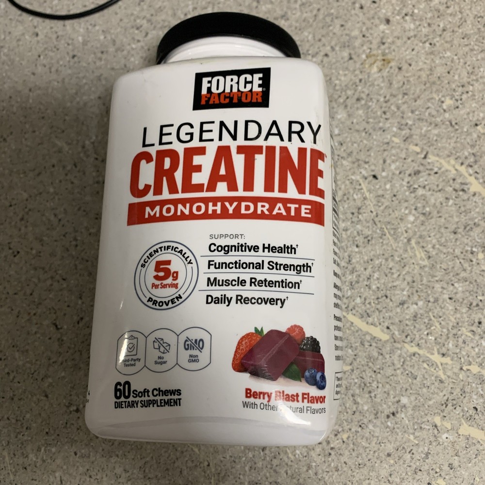 Legendary Creatine™ Monohydrate, Berry Blast, 60 Soft Chews (2.5 g per Chew)