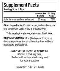 Biotics Research Aqueous Selenium Liquid Formula, 95 0.5 Fl Oz (Pack of 1)