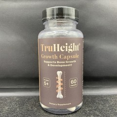 TruHeight Growth Capsule Supports Bone Growth Development 60ct Exp 6/2027