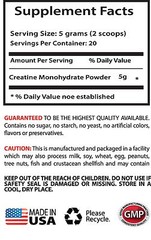 Pre/Post Workout – Creatine Monohydrate Powder 100g – Improved Muscular Mass 2B