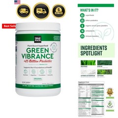 Green Vibrance, Includes 65 Plant-Based Superfoods, 25 Billion Probiotics, Fi…