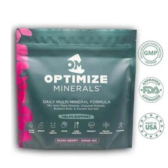 3PCS Optimize Minerals Multi – Mineral Daily Powder – Gluten Free, 30 Servings