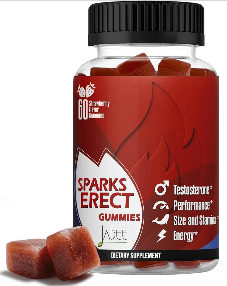 Testosterone Booster Gummies, Male Enhancing Supplement, Add 2″ Enlargement