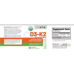 LiveGood Daily Essentials Men Bundle Multi-Vitamin D3-K2 Magnesium 3 Bottle Stac