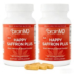 NEW LUXRY Happy Saffron Plus by BrainMD,Positive Mood & Emotional Wellness