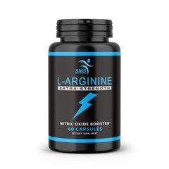 L-Arginine 1,000 MG Extra Strong Nitric Oxide & Circulation Boost 120 Ct By SMS