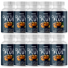 Quietum Plus Tinnitus Relief Hearing Health Wellness Supplement, 10 Bottles