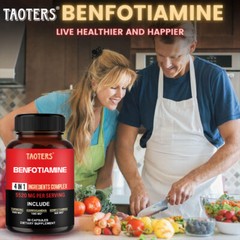 TAOTERS Benfotiamine 600mg – Gluten Free and Non-GMO 60Capsules*2bottles