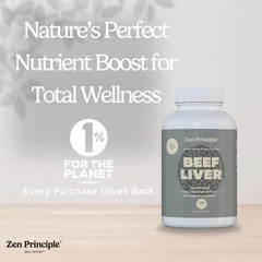 Desiccated Beef Liver – Grass-Fed, 800mg Capsules for Vitality & Stamina