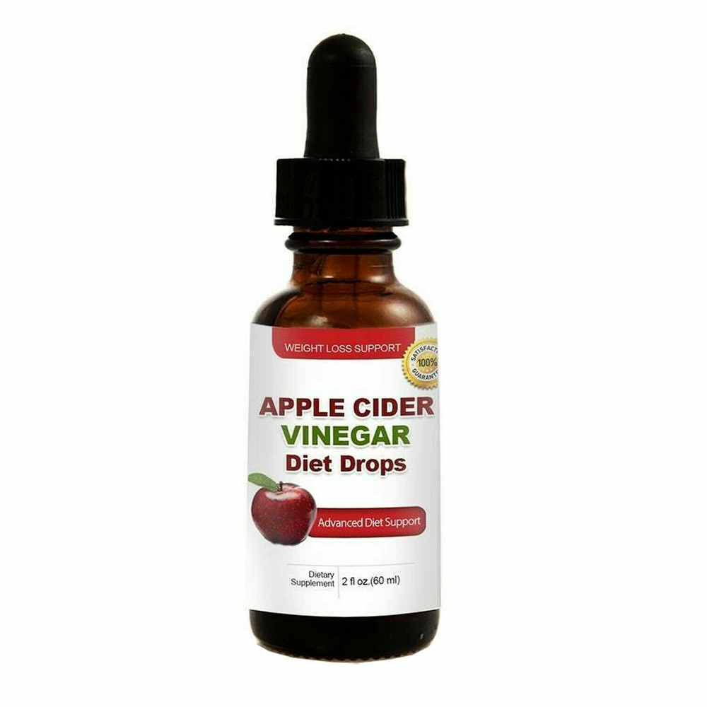 Ultimate Apple Cider Vinegar Diet Drops Weight Loss Burn Fat Free Ship