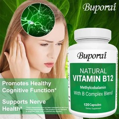 Vitamin B12 with B Complex Blend 240pcs, Brain Health, Improve Mental Clarity