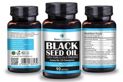 Organic Black Seed Oil Cold Pressed 1.5% Thymoquinone Nigella Sativa Pack of 2